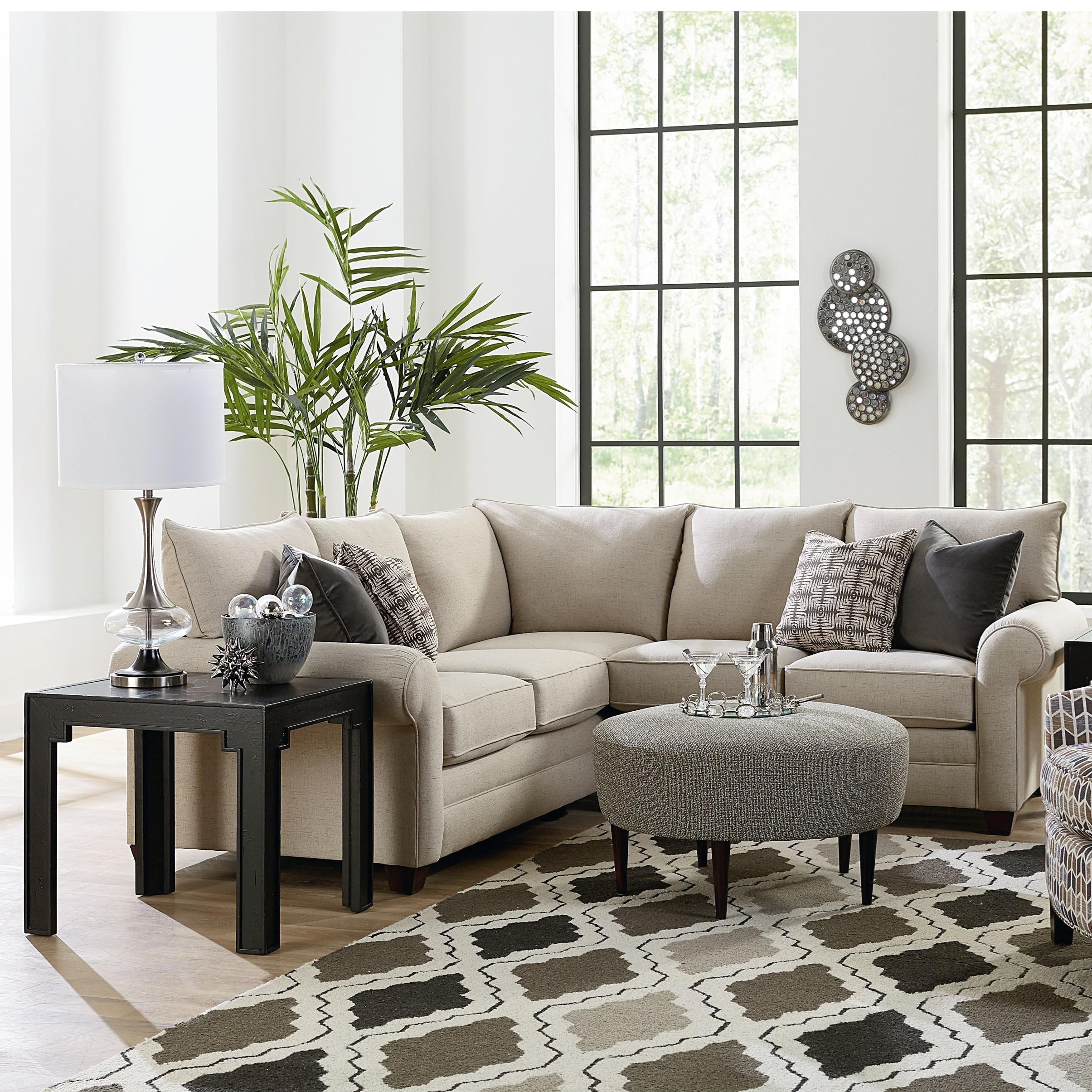 Bassett Cameron Sectional Living Room Group Bassett of Cool
